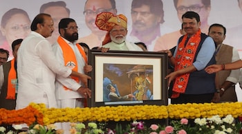 The number of major political parties has increased from four to six due to splits in the Shiv Sena and NCP. Courtesy: X | @narendramodi