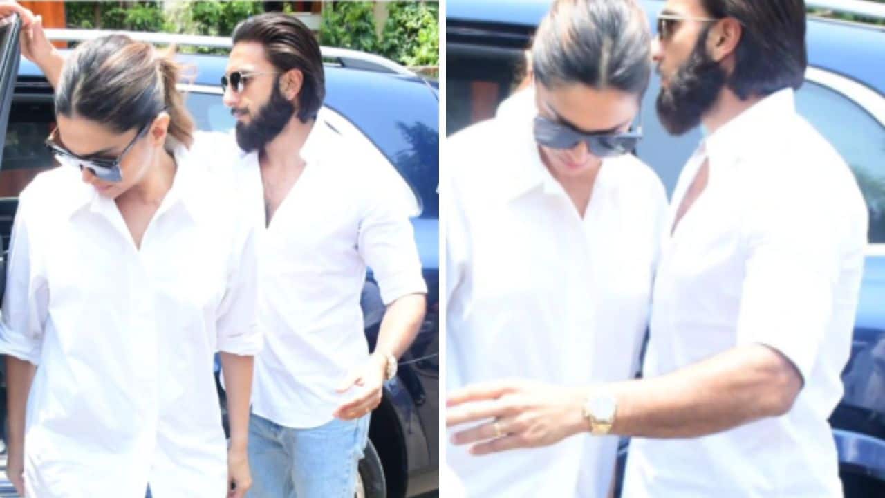 Mom-to-be Deepika Padukone’s baby bump is visible as she steps out to cast her vote with hubby and actor Ranveer Singh