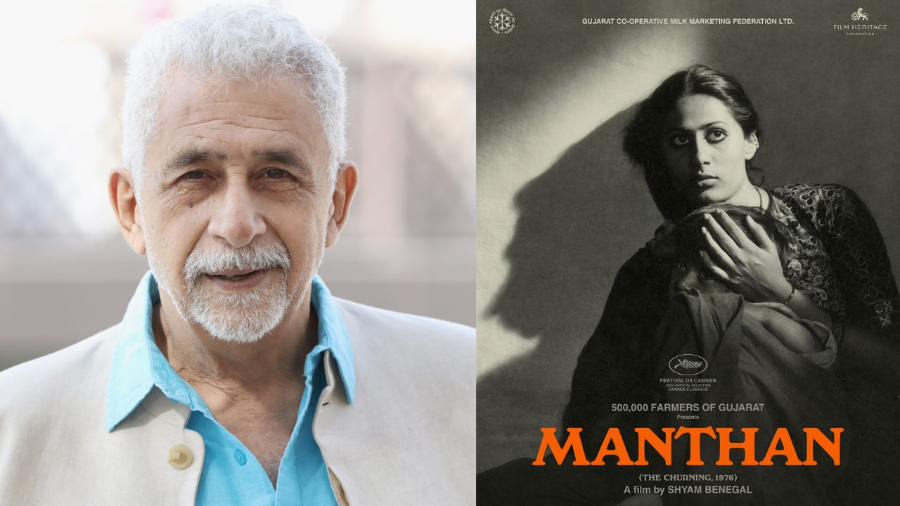 Naseeruddin Shah at Cannes for 'Manthan' screening, says 'never realised the importance of the film’ during shooting days Naseeruddin Shah at Cannes for 'Manthan' screening, says 'never realised the importance of the film’ during shooting days