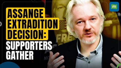 Supporters Gather Outside Court As Julian Assange Awaits Extradition Decision