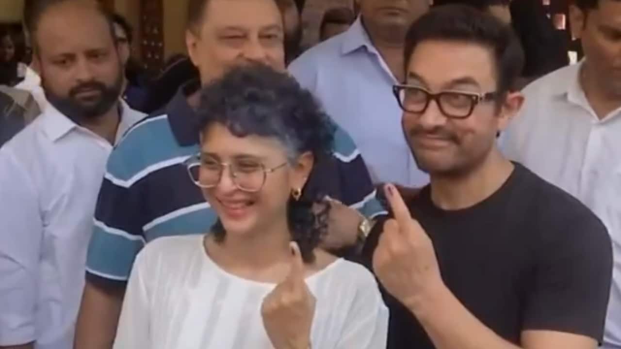 Aamir Khan, ex- wife Kiran Rao cast their vote in Mumbai