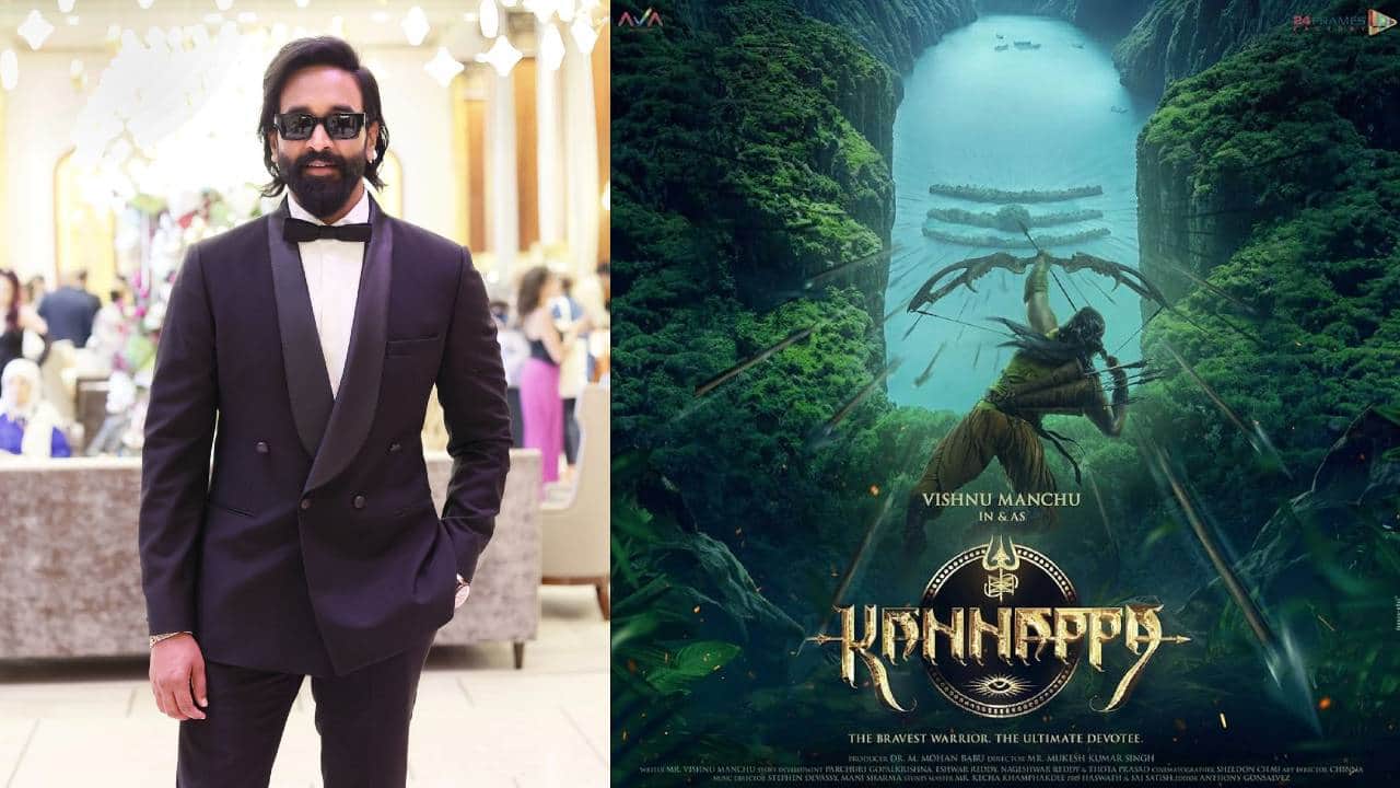 'Kannappa's Vishnu Manchu, Mohan Babu and Prabhu Deva walk the red carpet at 77th Cannes Film Festival, see video