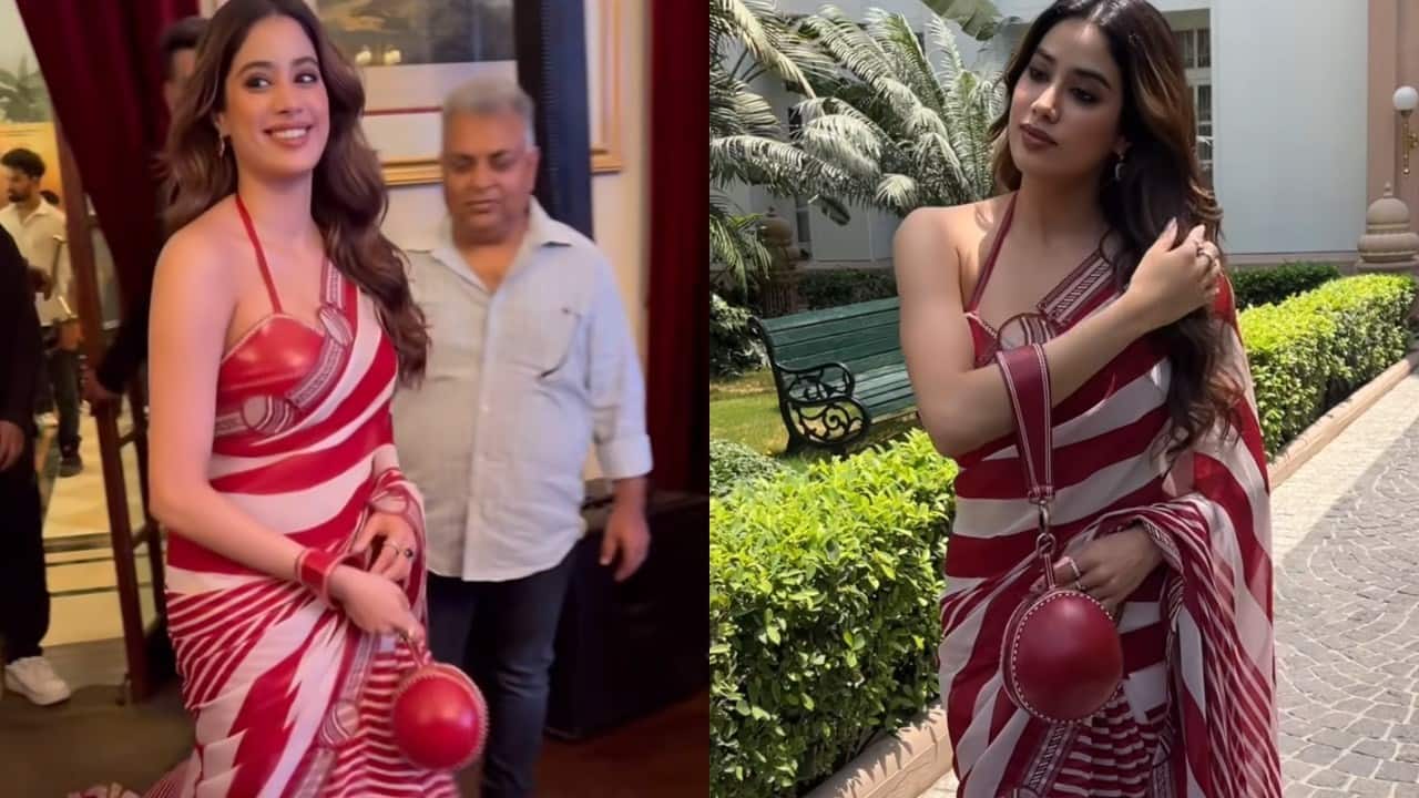 Janhvi Kapoor catches attention on 'Mr And Mrs Mahi' promotional event with her cricket season ball shape purse, see pics