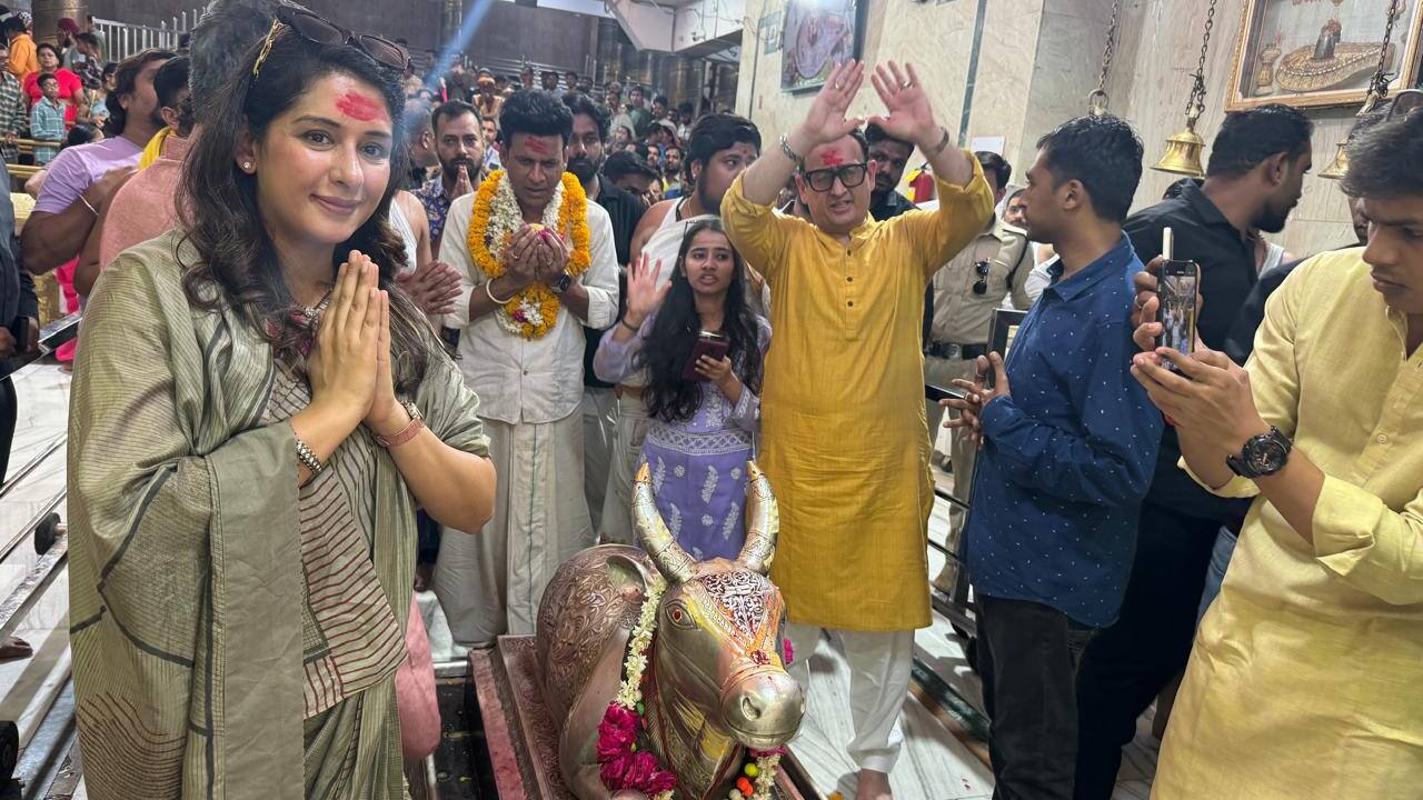 Manoj Bajpayee seeks blessings at Shree Mahakaleshwar Temple for his 100th film, 'Bhaiyya Ji'