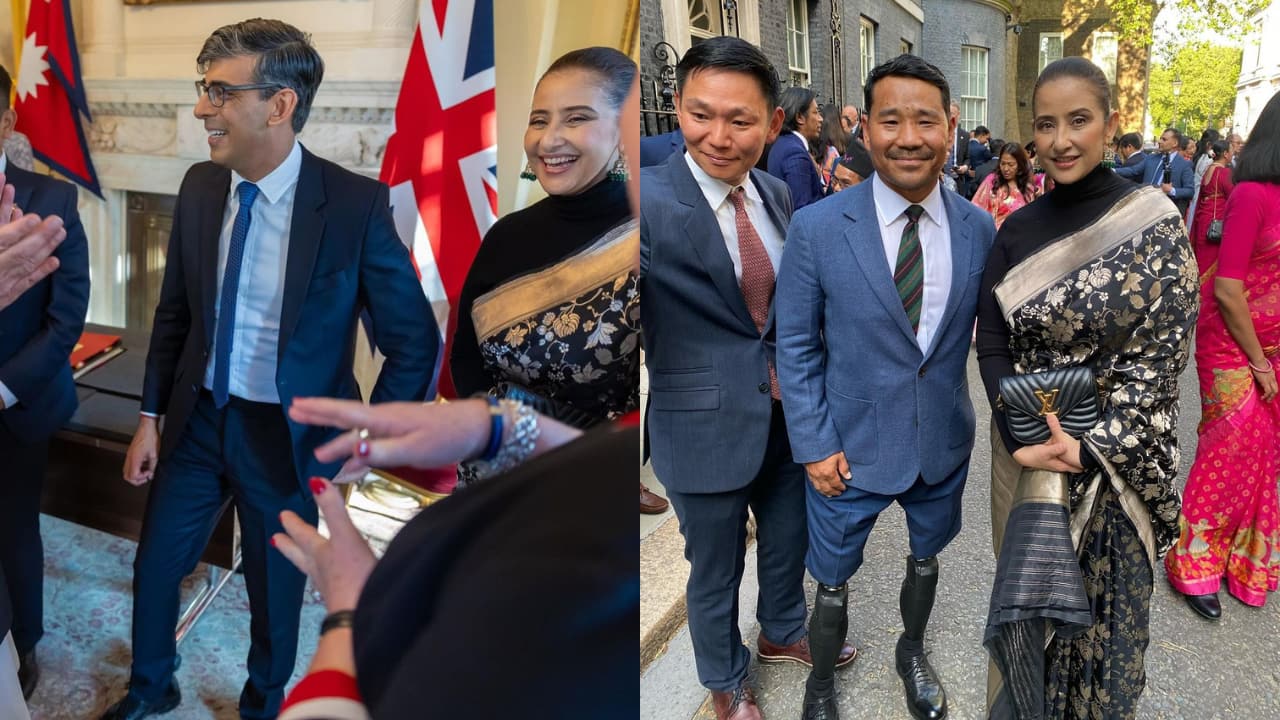 Heeramandi actress Manisha Koirala meets with UK Prime Minister Rishi Sunak, shares pics