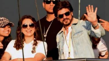 SRK with Juhi