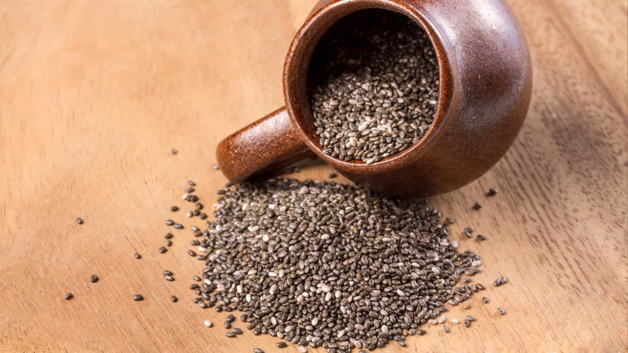 Chia seeds: Chia seeds are a great plant-based source of omega-3s. They are high in ALA, and can be easily added to smoothies, yogurts, and salads to boost your intake (Image: Canva)