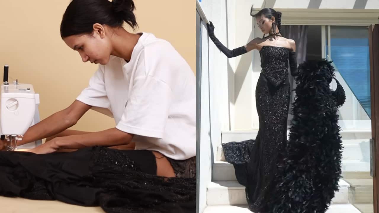 Nancy Tyagi makes her third self stitched black outfit for Cannes 2024, see pic