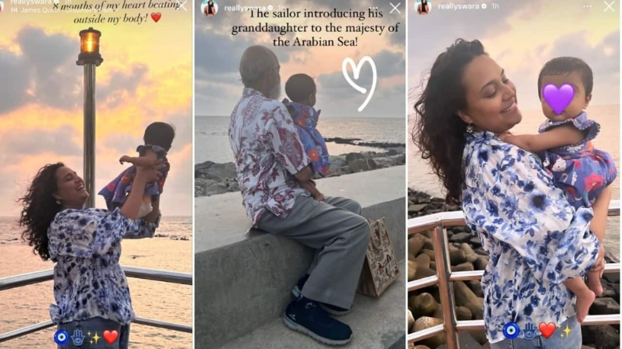 Swara Bhasker celebrates daughter Raabiyaa's 8-month milestone with heartwarming family moments - view pics