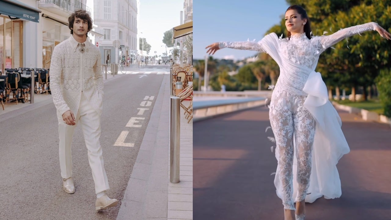 Shantanu Maheshwari and Avneet Kaur make stunning appearance in white at Cannes after unveiling the poster of their Indo-Vietnamese Film 'Love In Vietnam'