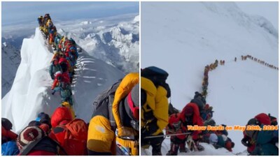 Videos showing 'traffic jam' on Mount Everest go viral, 2 climbers feared dead: 'It was a nightmare'