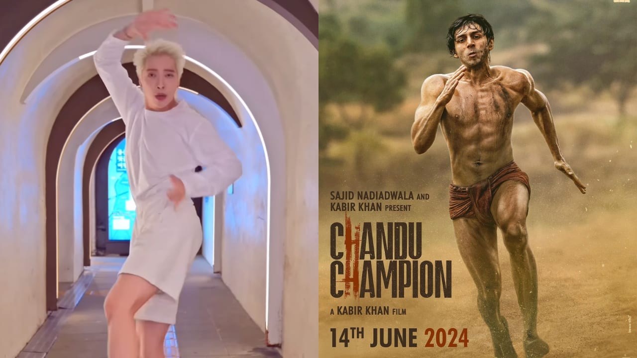 K-pop star Aoora grooves to Kartik Aaryan's Chandu Champion's latest song 'Satyanaas'
