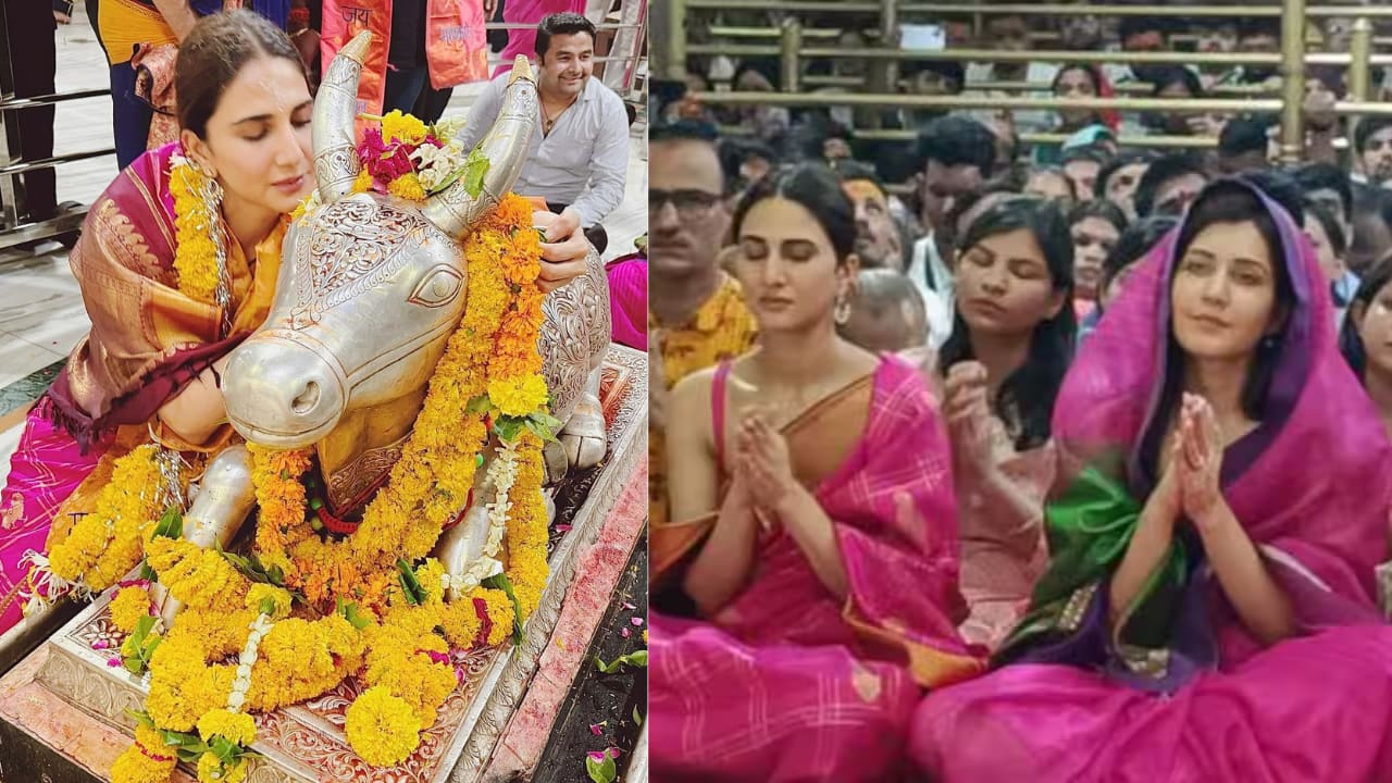 Bollywood actresses Vaani Kapoor and Raashii Khanna seek blessings at Mahakaleshwar temple in MP Bollywood actresses Vaani Kapoor and Raashii Khanna seek blessings at Mahakaleshwar temple in MP