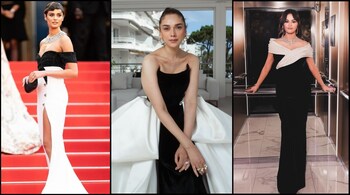 Cannes 2024: Bollywood actor Aditi Rao Hydari, popstar Selena Gomez, supermodel Taylor Hill and many other celebrities wore the timeless black-and-white combination, making it a standout trend at the 77th Cannes Film Festival (Images: Instagram)