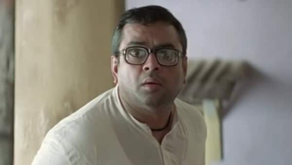 Paresh Rawal in a still from Hera Pheri. 