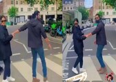 Katrina Kaif stops Vicky Kaushal as she realises they are being recorded by a fan on London streets, watch video