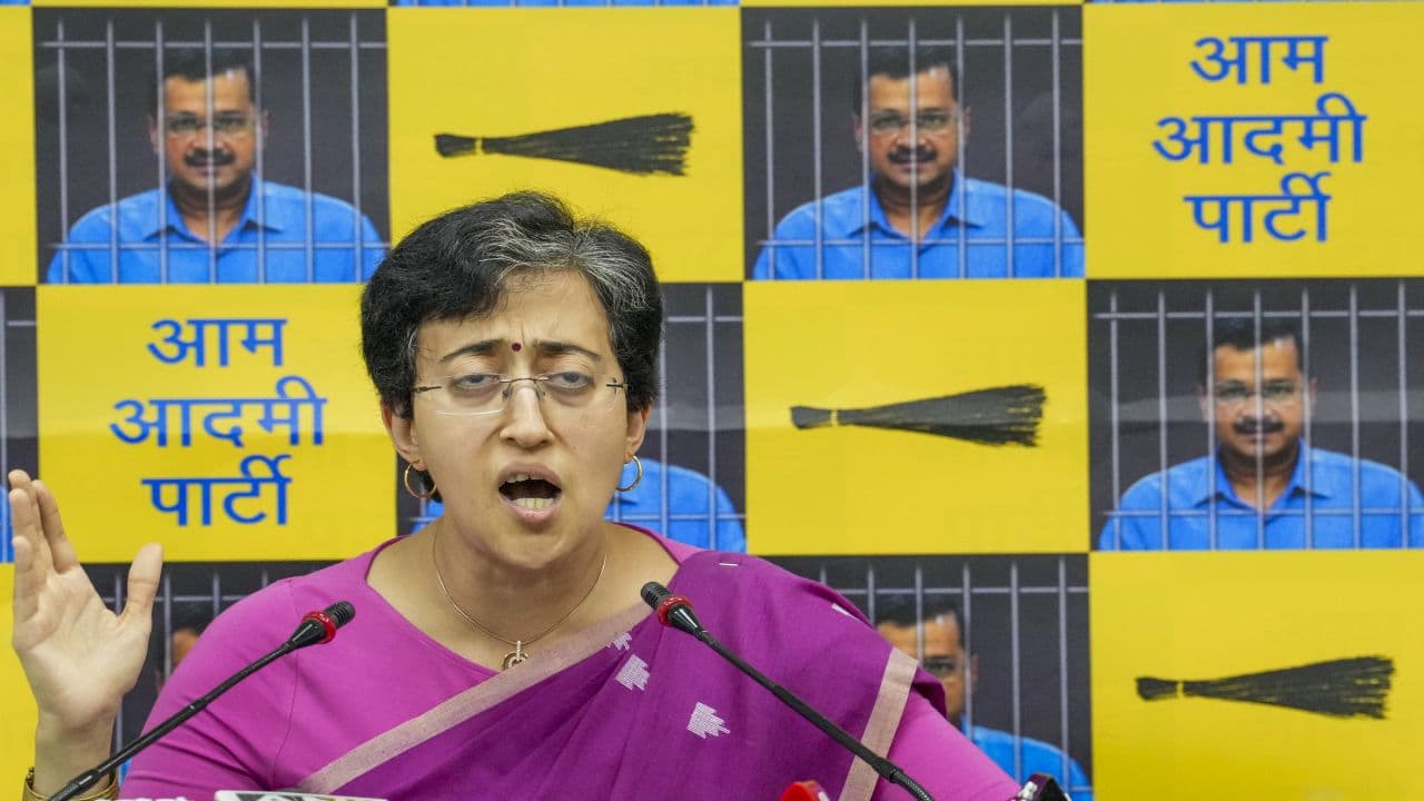 The national capital has been facing a severe water shortage and Water Minister Atishi has accused Haryana of not releasing Delhi's share of water. (PTI Photo/Kamal Kishore)