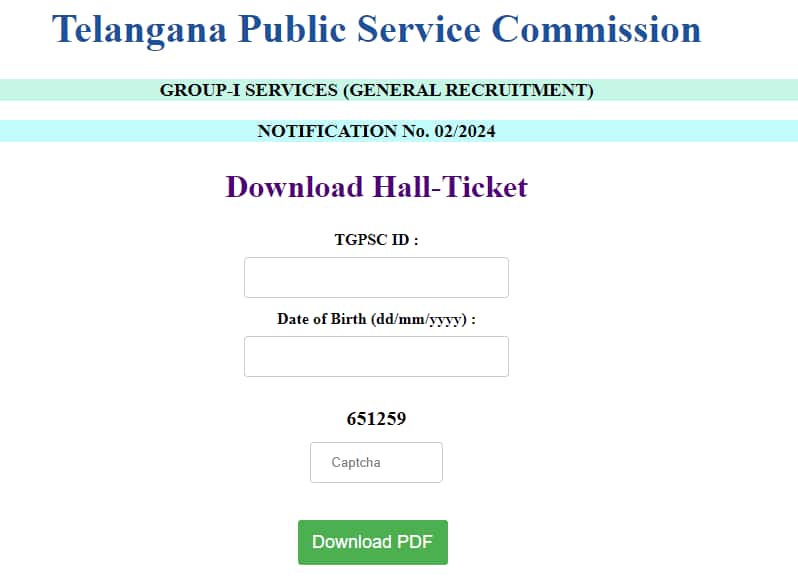 TSPSC Group 1 Hall Ticket 2024 out at tspsc.gov.in, download link here - Vimarsana News