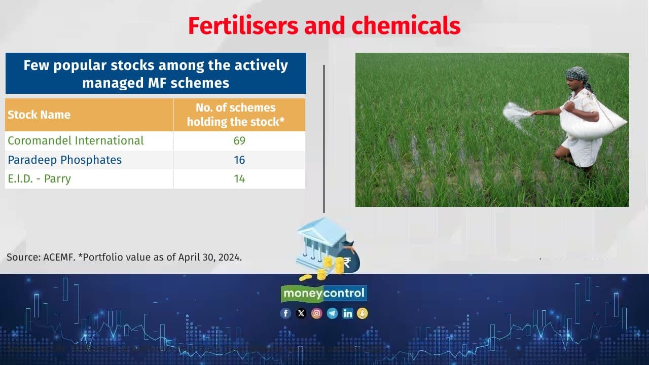 Fertilisers and chemicals No government of any dispensation may initiate measures that will harm the farm sector, says Krishnan. These stocks are not very expensive currently, he adds. 