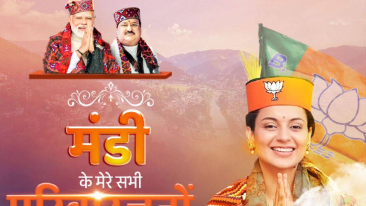 Anupam Kher congratulates Kangana Ranaut for her win from Mandi Lok Sabha seat Anupam Kher congratulates Kangana Ranaut for her win from Mandi Lok Sabha seat