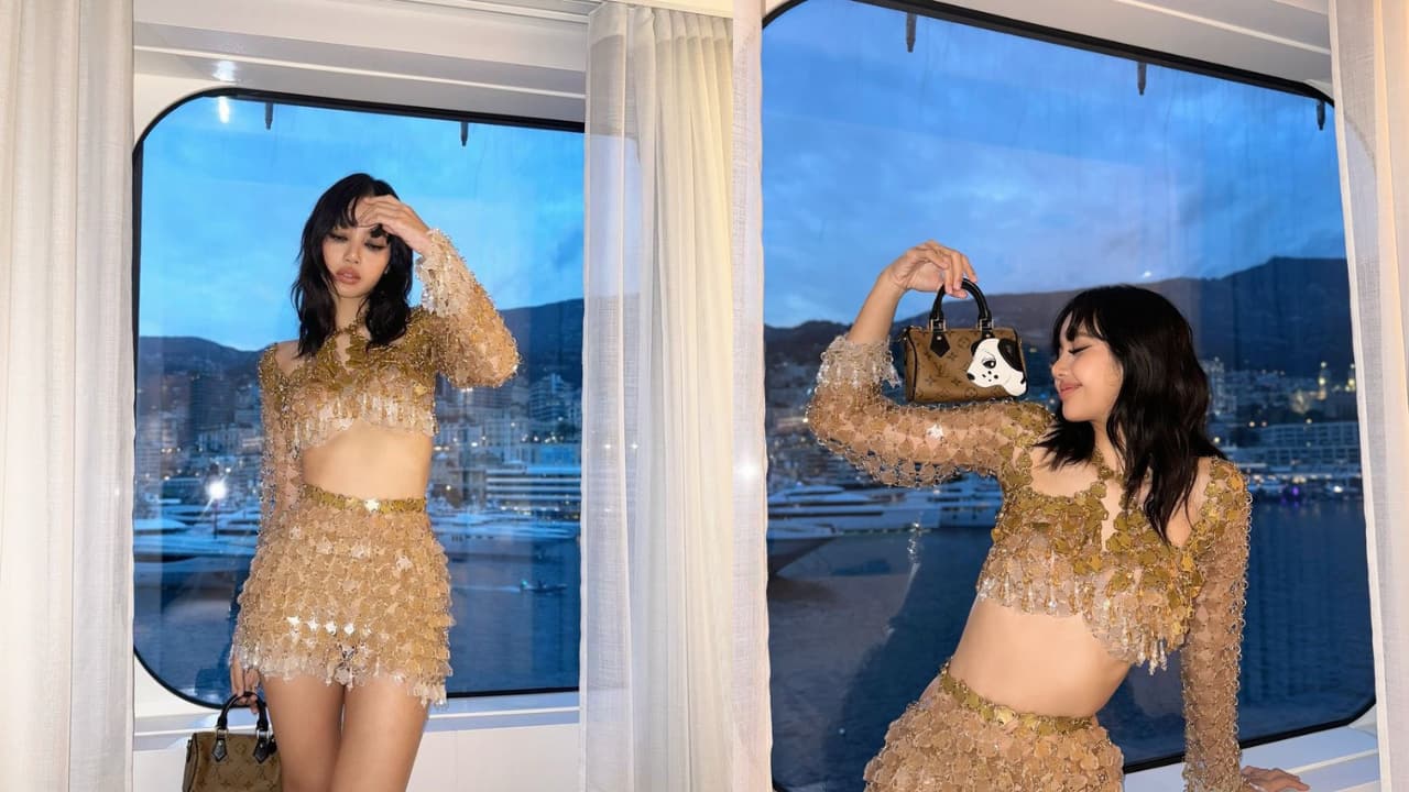 BLACKPINK's Lisa shines in eco-friendly dress made from recycled materials BLACKPINK's Lisa shines in eco-friendly dress made from recycled materials