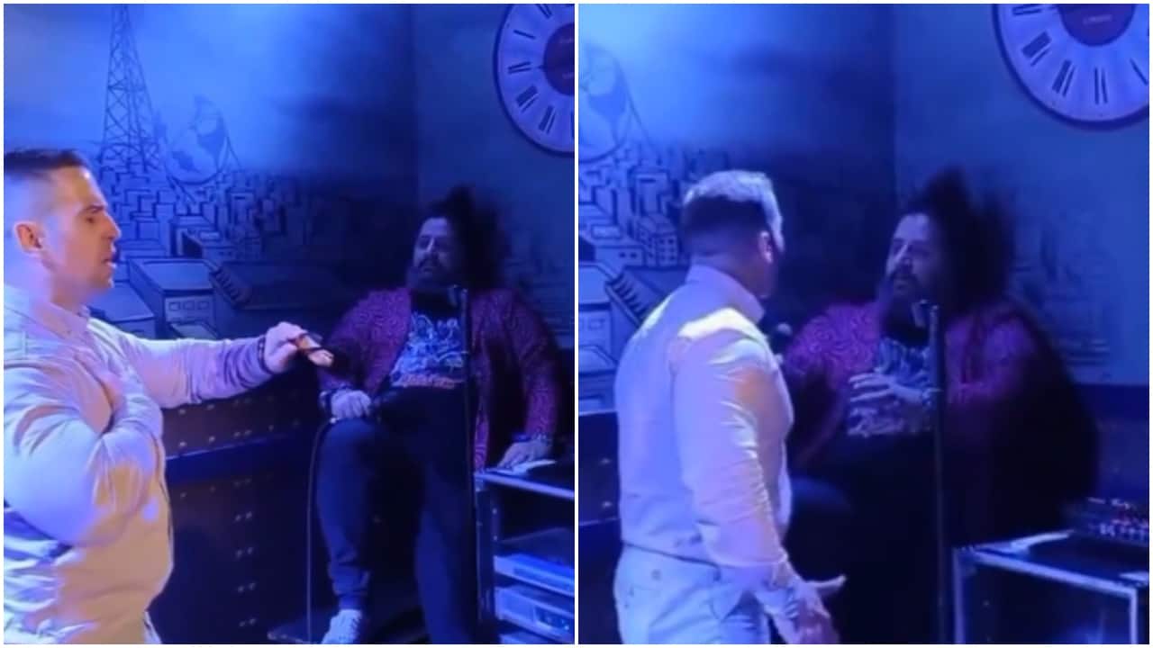 Spanish father rains punches on comedian over 'offensive' joke about his 3-month-old son. Video Spanish father rains punches on comedian over 'offensive' joke about his 3-month-old son. Video