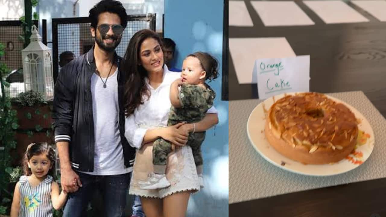 Shahid Kapoor and Mira Rajput's seven year old daughter Misha turns dessert chef, makes orange cake and apple pie