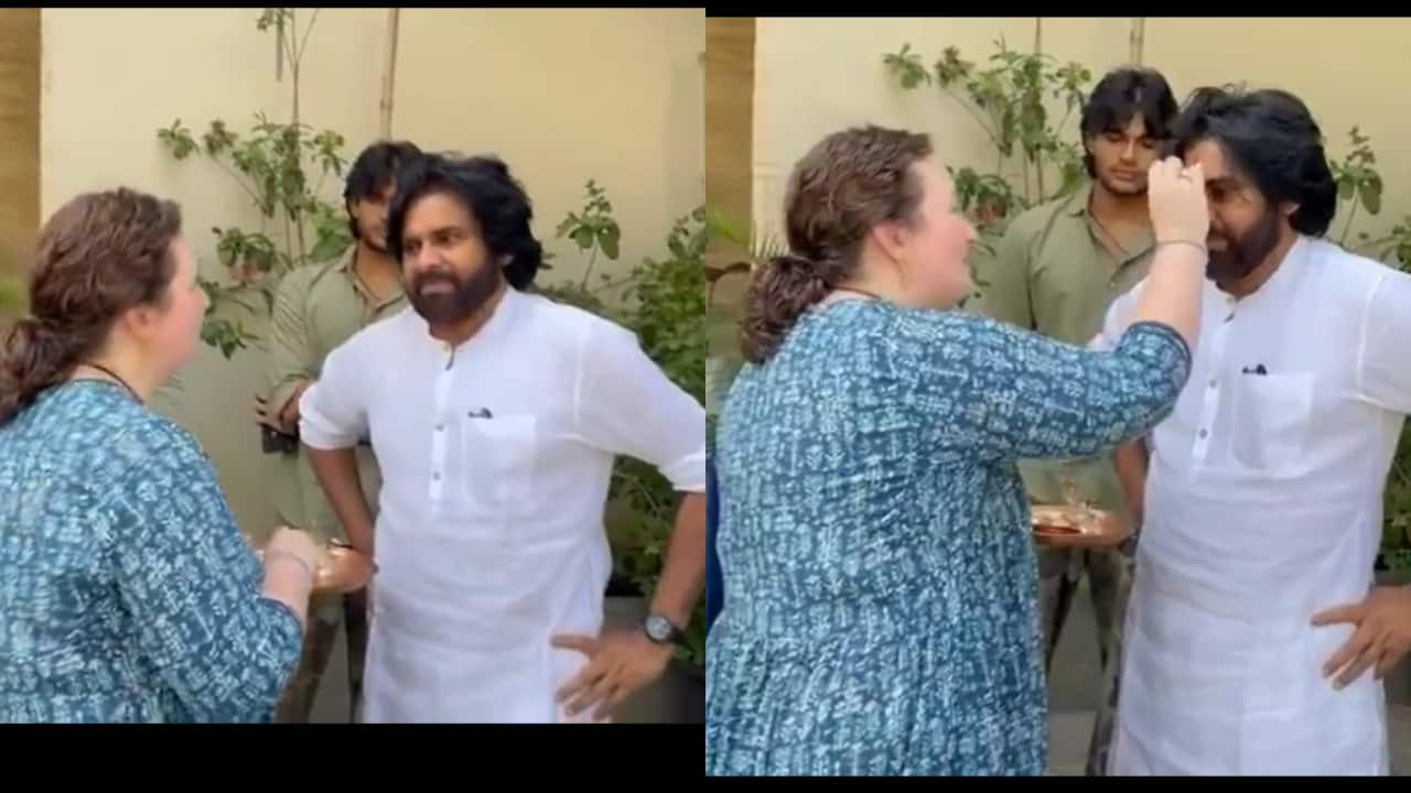 Actor-politician Pawan Kalyan gets a warm welcome from wife Anna after his win in Andhra Pradesh assembly polls 2024