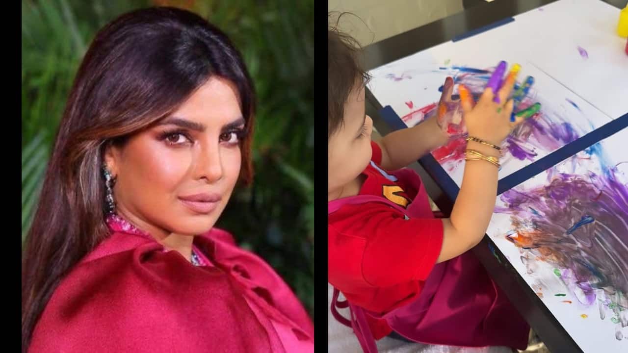 Priyanka Chopra enjoys hand-painting activity with daughter Malti Marie on the sets of 'The Bluff', see pics