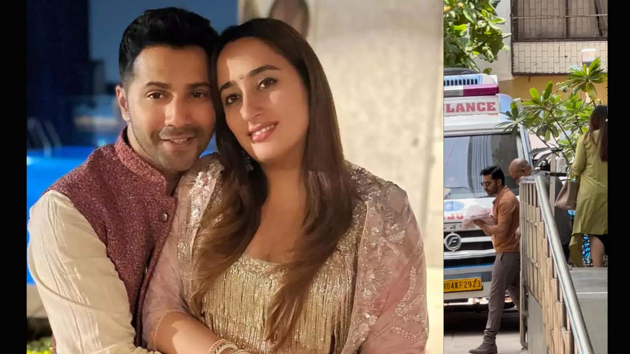 New parents Varun Dhawan and Natasha Dalal leave the hospital with their daughter; see pictures