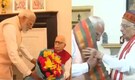 Narendra Modi meets BJP stalwarts LK Advani, Murli Manohar Joshi before staking claim as PM for third time