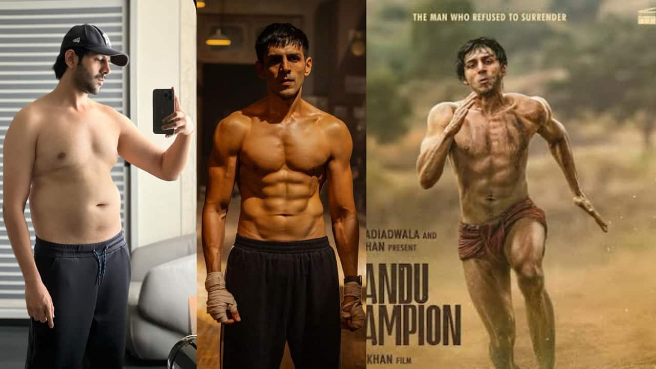 Kartik Aaryan reveals how he lost body fat from 39% to 7% for Chandu Champion, says "Pehli Mummy kehti thi gym jao, Aajkal bolti hai, ‘beta gym se vapas aao" Kartik Aaryan reveals how he lost body fat from 39% to 7% for Chandu Champion, says "Pehli Mummy kehti thi gym jao, Aajkal bolti hai, ‘beta gym se vapas aao"