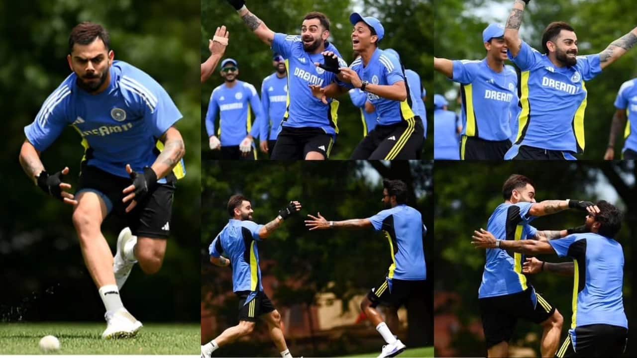 Virat Kohli enjoys net training sessions ahead of India VS Pakistan T20 world cup match