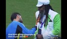 Chris Gayle takes autograph of Virat Kohli and others on his coat ahead of India VS Pakistan T20 World Cup match, see pic