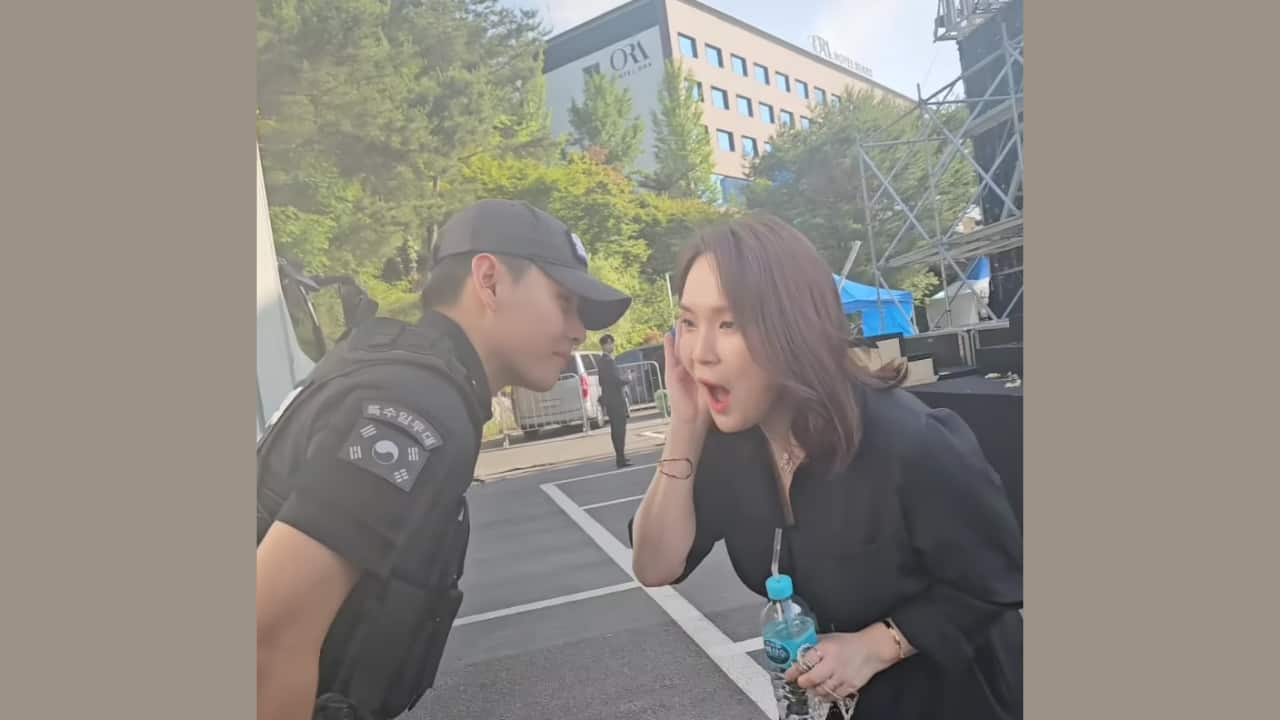 BTS' V mesmerizes fans with new look in military uniform at Chuncheon event