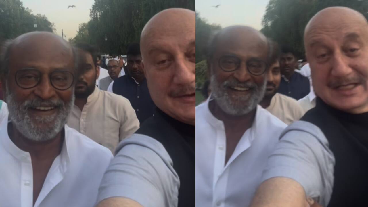 Anupam Kher shares a special moment with superstar Rajinikanth, calls ...