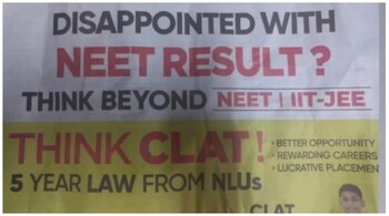 Move over NEET, this advertisement to switch to CLAT is viral. (Image: @rishabbhsharma/X)