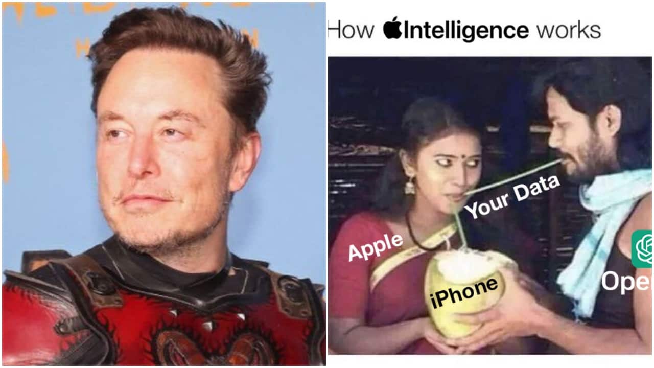Elon Musk takes jab at Apple over OpenAI integration with Indian meme. Viral post Elon Musk takes jab at Apple over OpenAI integration with Indian meme. Viral post