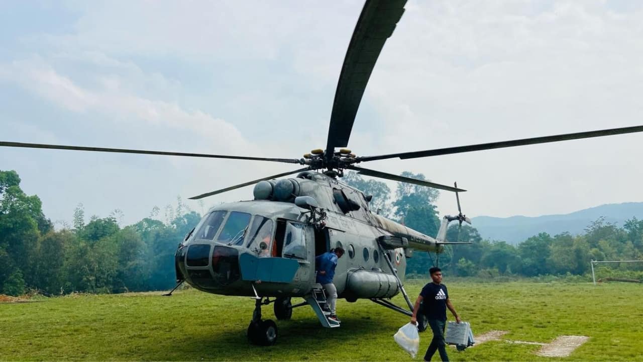 The task was time bound as polling officers had to be positioned at each remote polling station within two days prior to the election date and de-inducted on the day of polling. IAF played a vital role in five of the seven phases of General Election-2024, flying over 1000 hours in over 1750 sorties. The task was time bound as polling officers had to be positioned at each remote polling station within two days prior to the election date and de-inducted on the day of polling. IAF played a vital role in five of the seven phases of General Election-2024, flying over 1000 hours in over 1750 sorties.