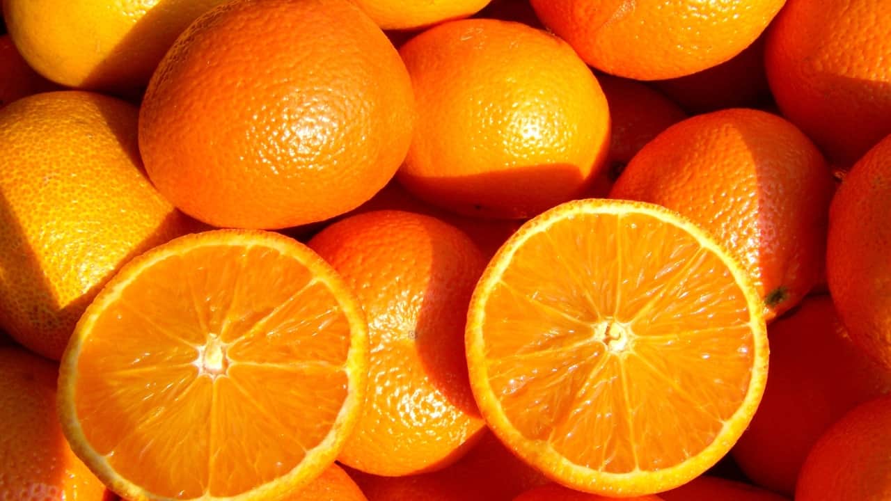4. Orange: Properties: Oranges are high in vitamin C and citric acid. Benefits: Vitamin C promotes collagen production, aiding in skin regeneration and reducing inflammation. This helps to maintain healthy skin and prevent acne. (Image: Canva) 4. Orange: Properties: Oranges are high in vitamin C and citric acid. Benefits: Vitamin C promotes collagen production, aiding in skin regeneration and reducing inflammation. This helps to maintain healthy skin and prevent acne. (Image: Canva)