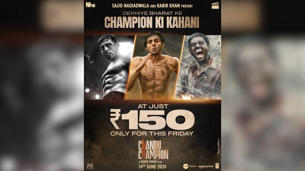 'Chandu Champion's aims  to pull cinema goers to theatres; tickets to be available at Rs 150 on its opening Friday