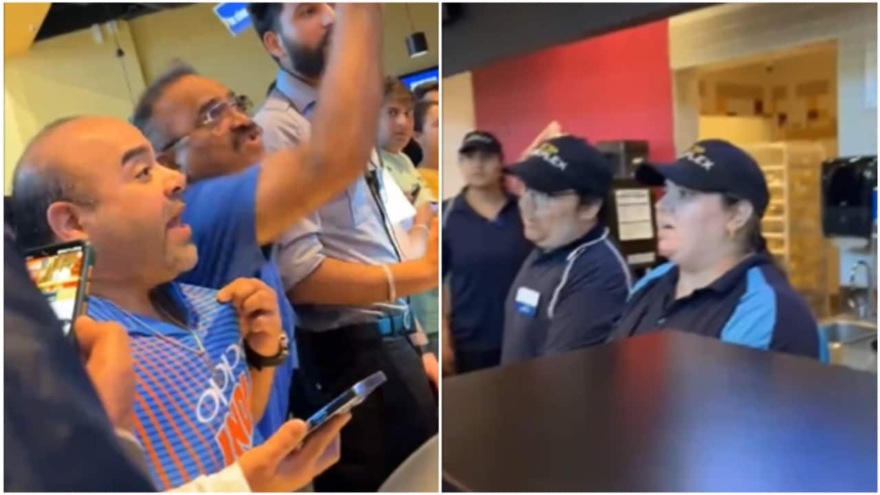 India cricket fans in Canada yell at staff after glitch at theatre screening match against Pakistan. Video