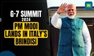 PM Modi Lands In Italy’s Brindisi To Attend G7 Summit