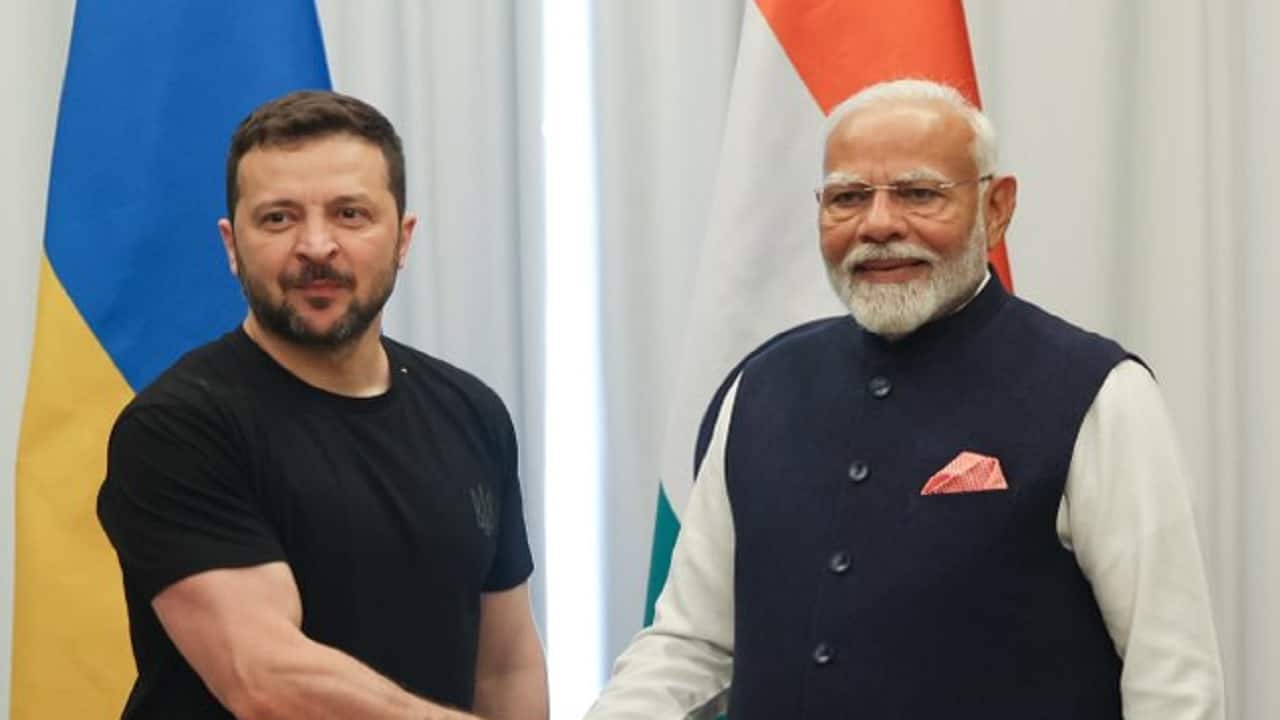 Prime Minister Narendra Modi conveyed to Ukrainian President Volodymyr Zelenskyy during a meeting that India believes in a &quot;human-centric&quot; approach and that the way to peace is through &quot;dialogue and diplomacy&quot;. Modi met Zelenskyy on the sidelines of the G-7 summit in Italy's Apulia region