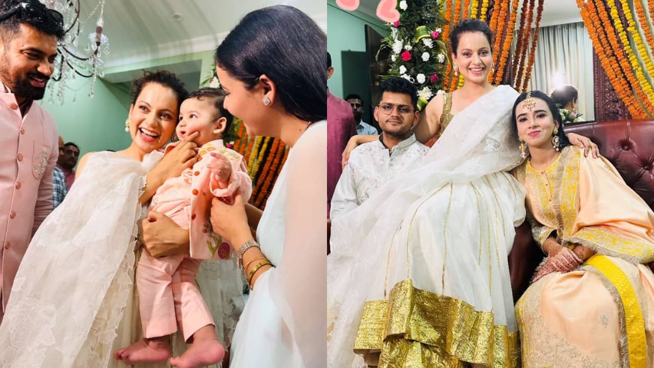 Kangana Ranaut attends brother Varun's wedding, wishes him with funny caption, writes "Le bhai tera bhi ho gaya kaam"