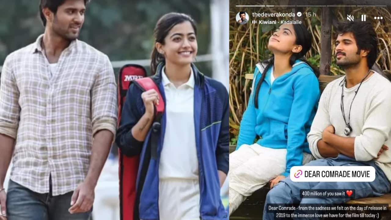Vijay Deverakonda-Rashmika Mandanna's 'Dear Comrade' scores 400 Million views on YouTube - actors celebrate the milestone on social media!