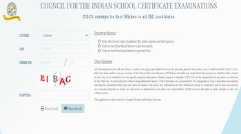 CISCE ISC Result 2024