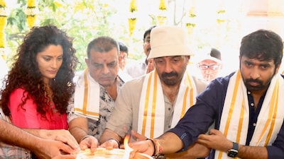 Sunny Deol and Saiyami Kher perform a pooja ahead of ‘SGDM’ filming