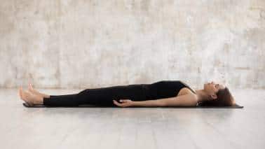 Best yoga asanas: Shavasana corpse pose. (Image: Canva)