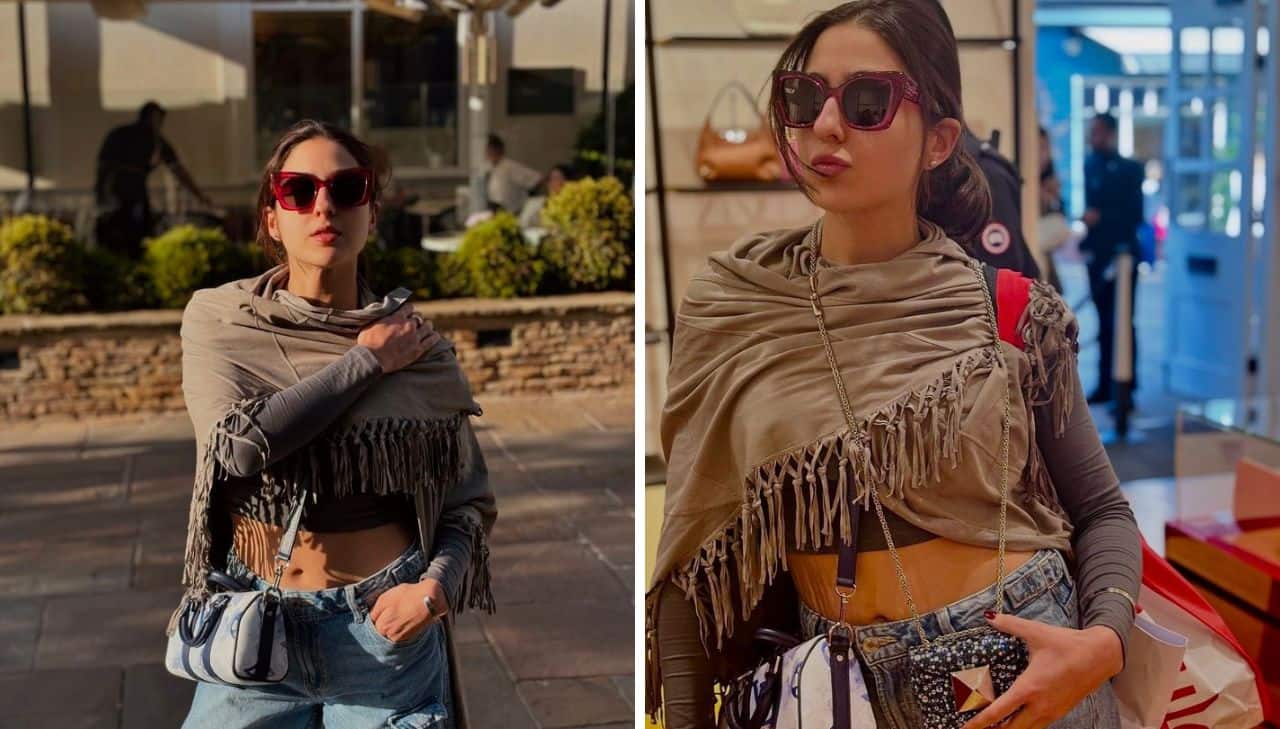 Sara Ali Khan rocks casual chic outfit with a pop of colour